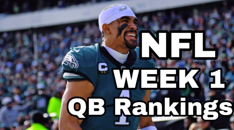 NFL Week 1 QB Rankings