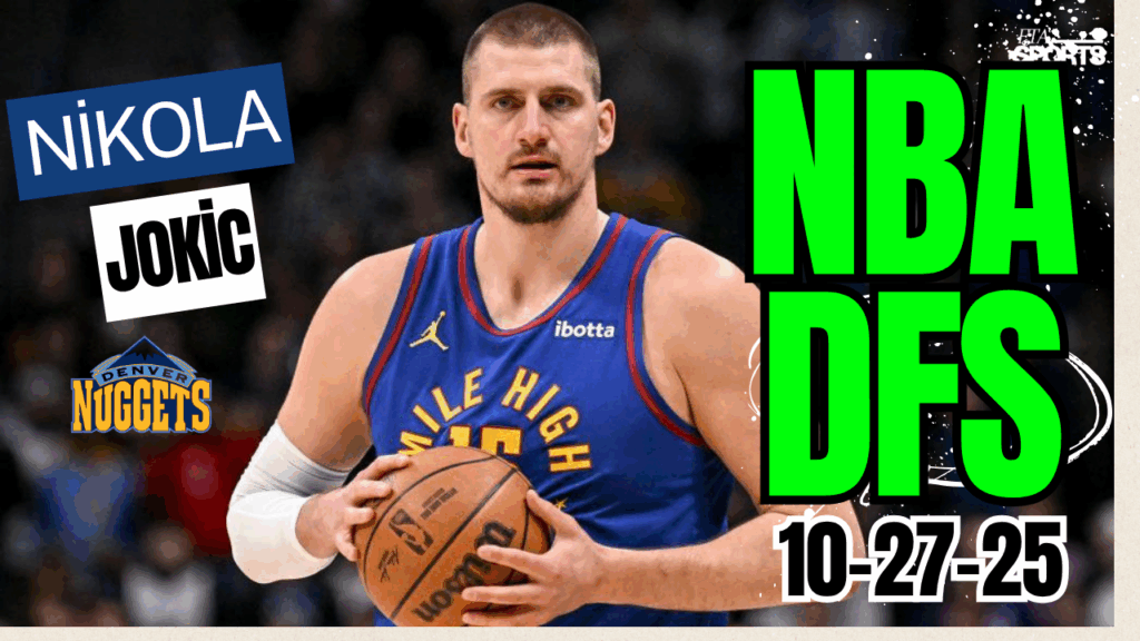 NBA DFS Picks 10-27-25