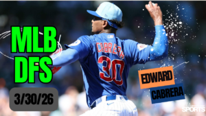 MLB DFS Picks 3/27/26