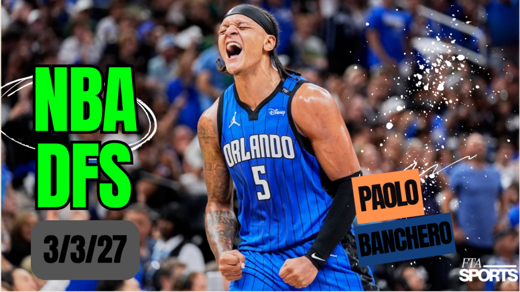 NBA DFS Picks 3-3-26